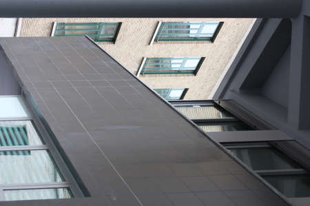 urban street building details and geometry detailsの写真素材
