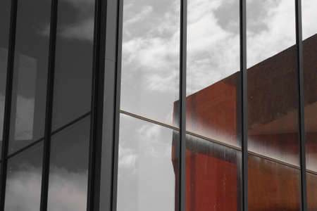 urban street building details and geometry detailsの写真素材