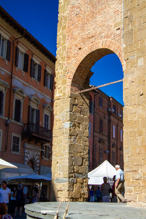 CITY OF PIEVE,ITALY 24 APRIL 2020 : CITY OF PIEVE AND FLOWERINGのeditorial素材