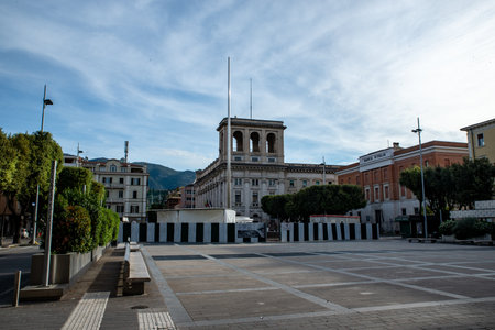 TERNI, UMBRIA 05 05 2020:SQUARE CORNELIO TACITO UNDER RESTRUCTURINGのeditorial素材