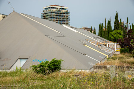Terni, Italia, 13 maggio 2020: TERNI ARTISTIC HIGH SCHOOL DI TERNI AFTER THE TRANSFER FROM ANOTHER LOCATIONのeditorial素材