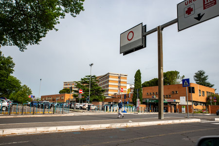 Terni, Italia, 13 maggio 2020:SANTA MARIA DI TERNI HOSPITAL DURING COVID EMERGENCY 19のeditorial素材