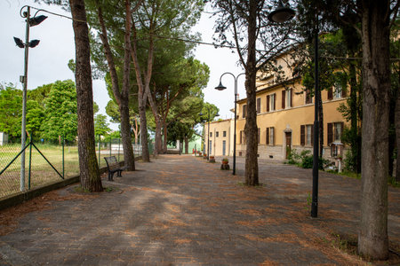 Terni, Italia, 13 maggio 2020:ORATORY OF SAN VELENTINO PATRON OF LOVERS ADJACENT TO THE CHURCHのeditorial素材
