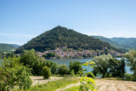 panorama of the country of piedilucoの写真素材