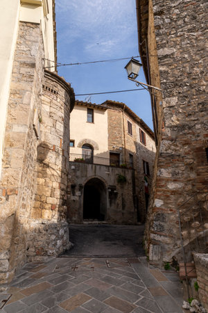 architecture of the village of San Geminiのeditorial素材