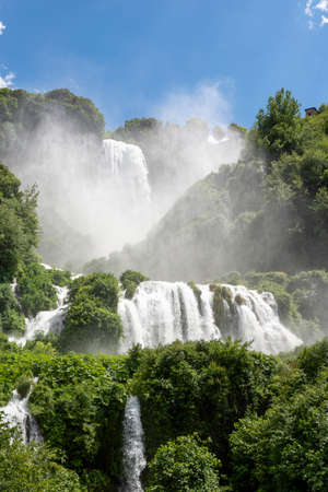 marmore waterfall the highest in europeの写真素材