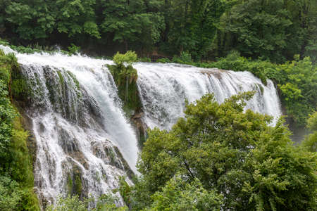 marmore waterfall the highest in europeの写真素材