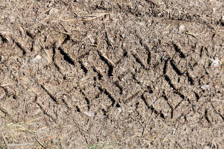 a texture of a tire footprint