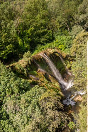marmore waterfall the highest in europeの写真素材