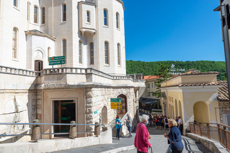lateral part of the cathedral of santa rita of casciaのeditorial素材