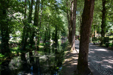 river of Scheggino province of Perugiaの写真素材