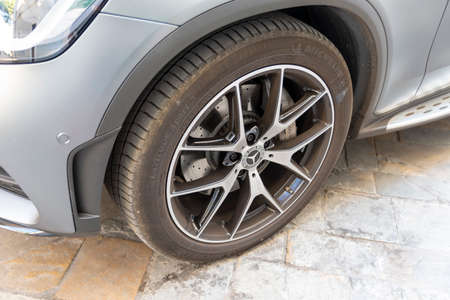 rim of a sports carの写真素材