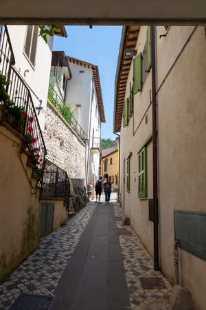 Architecture of alleys and rifici of the country of Rasigliaの写真素材