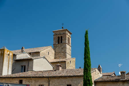 Architecture of streets and squares in the town of Bevagnaの写真素材