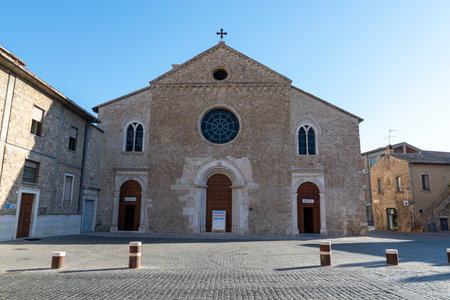 San Francesco church in square San Francesco Terniのeditorial素材