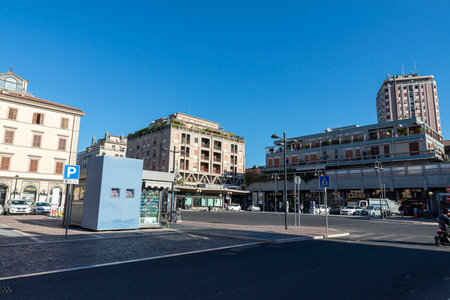 Piazza Valnerina in the center of the city of Terniのeditorial素材