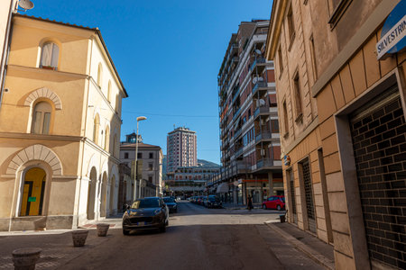 Via course vecchio Direction Piazza Valnerina in Terniのeditorial素材