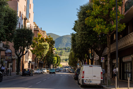 street of Terni center stationのeditorial素材