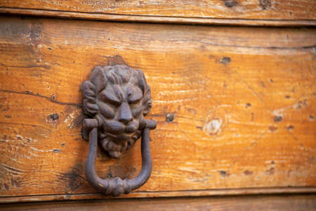 knock for a wooden armored door