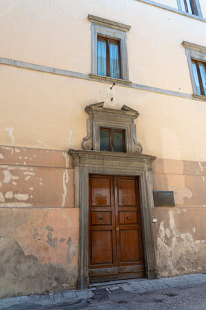 municipality of Gubbio in the center of the townのeditorial素材