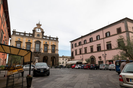 nepi, italy september 26 2020: Roman aqueduct the Bottata of the town of Nepiのeditorial素材