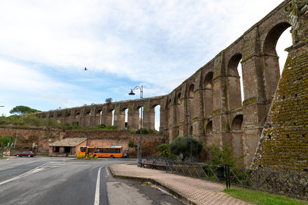 nepi, italy september 26 2020: cathedral of the village of nepiのeditorial素材