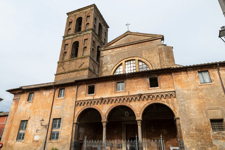nepi, italy september 26 2020: Borgia castle in the town of Nepiのeditorial素材
