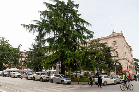 perugia, italy may 01 2021: six foreigners university in perugiaのeditorial素材