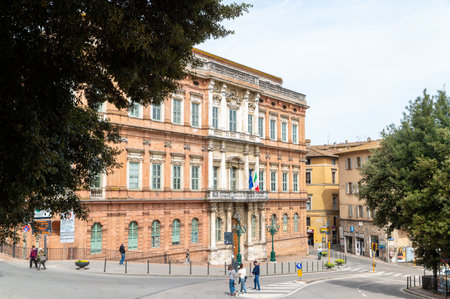 perugia, italy may 01 2021: six foreigners university in perugiaのeditorial素材