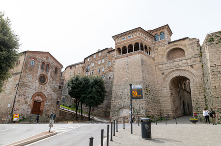 perugia, italy may 01 2021: six foreigners university in perugiaのeditorial素材