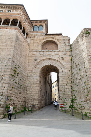 perugia, italy may 01 2021: six foreigners university in perugiaのeditorial素材