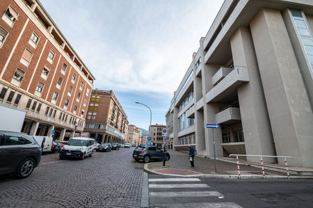 terni,italy may 14 2021:court of terni in corso del popolo in the city centerのeditorial素材