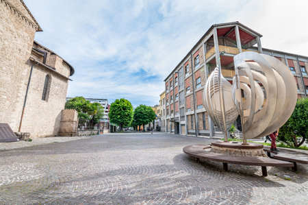 terni, italy may 14 2021: Municipality of Terni corso in Piazza del Popolo in Terniのeditorial素材