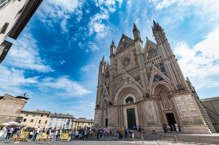 orvieto, italy june 18 2020: course covoure in the center of orvietoのeditorial素材