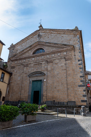 orvieto, italy june 18 2020: course covoure in the center of orvietoのeditorial素材