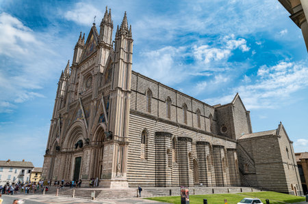 orvieto, italy june 18 2020: course covoure in the center of orvietoのeditorial素材