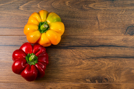 composition of vegetables with bark and cutting board on a wooden surfaceの写真素材