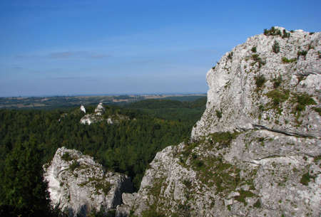 Limestone rock in Polandの写真素材