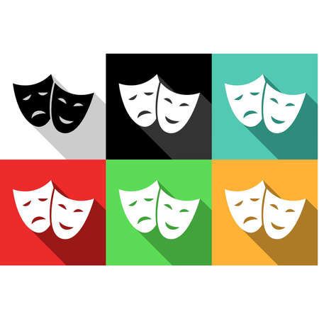 set of icons dedicated to arts.のイラスト素材