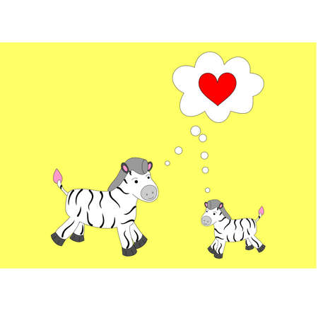 cute zebras in good quality will create a positive mood and cause a smile.のイラスト素材