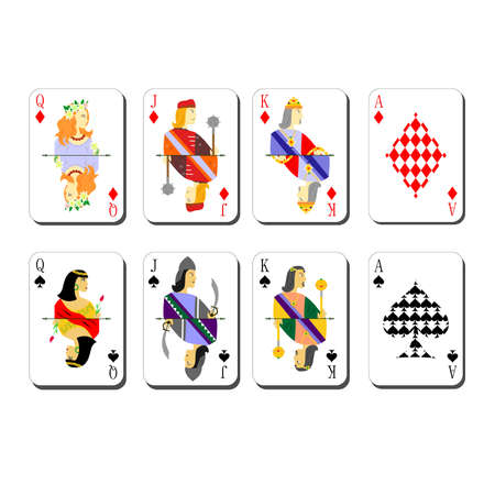 beautiful and original designer playing cards.のイラスト素材