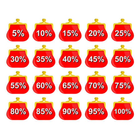 the Illustration dedicated to discounts.のイラスト素材