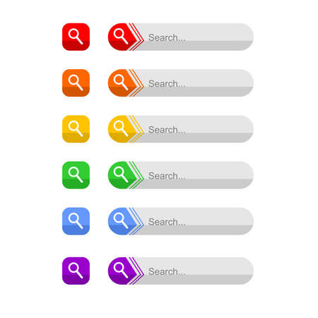 the Illustration dedicated to the web elements.のイラスト素材