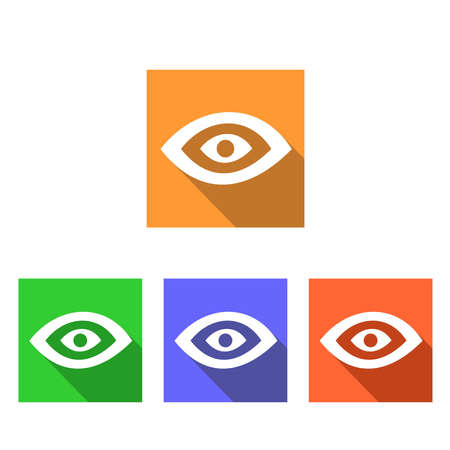 the illustration dedicated to the  different eyes .のイラスト素材