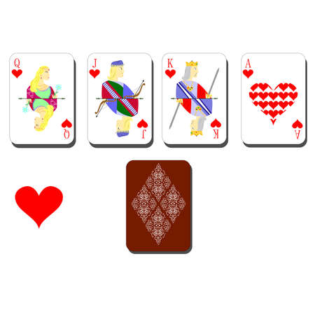 beautiful and original designer playing cards.のイラスト素材