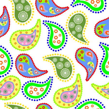 illustration dedicated to the  paisley background.のイラスト素材