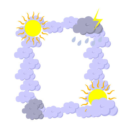 vector illustration dedicated to the weather forecast.のイラスト素材