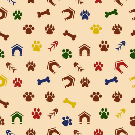 vector illustration dedicated to the pet trails.のイラスト素材