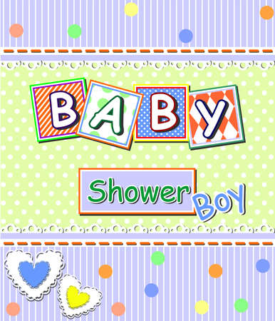 the illustration dedicated to the baby shower.のイラスト素材