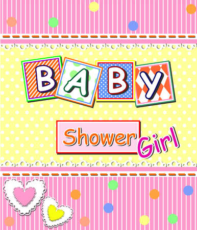 the illustration dedicated to the baby shower.のイラスト素材